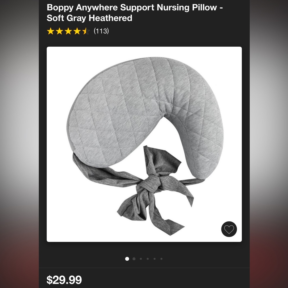 Boppy Anywhere Support Nursing Pillow